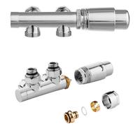 Set multiblocco per termosifoni - blocco rubinetto valvola rubinetto rubinetto rubinetto con stato termico - cromato