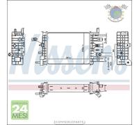 Radiatore bassa temperatura Intercooler Nissens per DACIA SANDERO DUSTER DOKKER