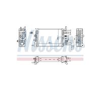 Radiatore Bassa Temperatura Intercooler Per NISSENS Dacia Monospace Duster Lodgy