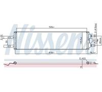 Radiatore batteria Alette di raffreddamento saldate 606420 NISSENS per VOLVO