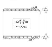 DIEDERICHS DCM3818 Radiatore motore