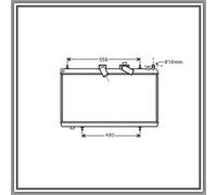 Radiatore Per Citroen C5 Dal 2008 Al 2010 Ci523r007 1330p1