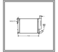 PRASCO CI420R024 Radiatore motore