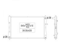 DIEDERICHS DCM2512 Radiatore motore