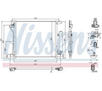 Radiatore Condensatore Clima Nissan Juke 1.5 dCi Diesel dal 2010