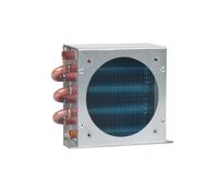 Radiatore condensatore frigorifero con ventola piccolo raffreddamento ad aria universale tubo di rame alettato congelatore 120 * 120(2 X4X 90)