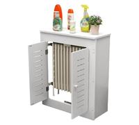 Radiatore Copertura Resistente Copricalorifero a Griglia Copritermosifone Doghe Moderno Bordo del Balcone, Soggiorno(80x70x15cm/31.5x27.56x5.91in)