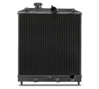 RADIATORE DA COMPETIZIONE IN ALLUMINIO NERO DA 42 MM PER HONDA CIVIC 1988-2000