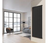 Radiatore da design a piastre 200x75 cm termoarredo verticale a tubi piatti LUCCA Grigio Opaco