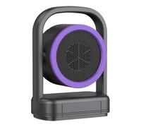 Radiatore da ufficio, 500 W, riscaldamento elettrico per interni portatile, macchina di riscaldamento elettrica, per soggiorno, camera da, bagno, garage, auto, campeggio, inverno