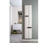 RADIATORE D'ARREDO OTHELLO TWIN SLIM ALLUMINIO BIANCO SABLE' CM.189X46,2 INT.180