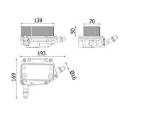 Radiatore dell'olio, cambio automatico MAHLE CLC 351 000P