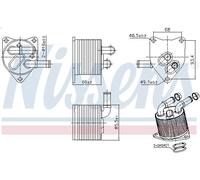 Radiatore dell'olio, cambio automatico NISSENS 91512 CITROEN DS5 2 2011-2015