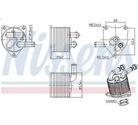 Radiatore dell'olio, cambio automatico NISSENS 91512 per CITROEN DS5 2 2011-2015