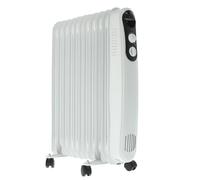 Radiatore dell'olio da 11 elementi e 2500 W: riscalda in modo efficiente qualsiasi ambiente. Il suo design compatto e moderno si adatta alla tua casa, offrendo un calore accogliente e veloce.