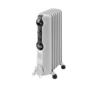 Radiador de aceite - DELONGHI - 1500 W - Hasta 45 m² - Móvil - Función antihielo - Gris
