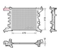 Radiatore Motore per OPEL MERIVA B 1.4 benzina aspirato dal '10 in poi nuovo