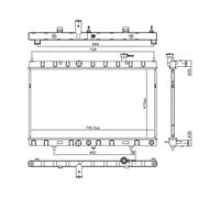 Radiatore di Raffreddamento 214604BA0A per Nissan Rogue 2014-2017 2,0/2,5L At