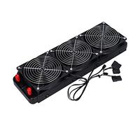 Radiatore di Raffreddamento Ad Acqua Radiatore di Raffreddamento a Liquido CPU da 360 Mm Scambiatore di Calore a 18 Tubi con 3 Ventole da 120x120 Mm per CPU del Computer