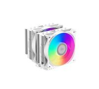 Radiatore di raffreddamento ad aria for CPU ARGB RT620 bianco, doppia torre, doppia ventola, 6 tubi di calore, controllo della temperatura PWM(RT620 ARGB W)