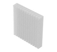 Radiatore di raffreddamento in alluminio, scheda radiatore di calore universale multi compatibile 120 mm x 120 mm x 20 mm per amplificatore per CPU(bianco)
