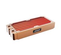 Radiatore di raffreddamento industriale for raffreddamento ad acqua in rame rosso, filettatura tubo 7 mm, doppio strato, 45 mm. TSRP-ZT-240SC