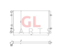 Radiatore Di Raffreddamento Motore Nuovo Per AUDI TT 1998-2006 1J0121253H