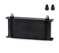 Radiatore di Raffreddamento Olio 19 File, per Tipo Universale, per in Alluminio, per Motore e Trasmissione, per con Adattatore da 10AN Femmina a 8AN/6AN Maschio, per LZ7019, per Marrone (Verde)