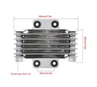 Radiatore Di Raffreddamento Per Motocicletta 85Ml Universale Argento