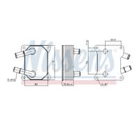 Radiatore Olio 118 x 80 Adatto A per Ford Focus II Familiare Da Hcp Dp DM2