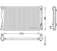 Denso Radiatore motore DRM02028 per Audi A6 C6 Avant Allroad 2.4/3.2/2.8