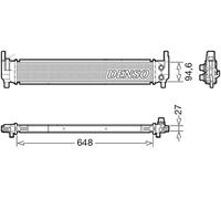 Radiatore, raffreddamento motore DENSO DRM02042