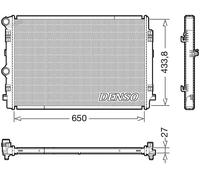Denso Radiatore motore 5Q0121251EQ Nuovo Originale per Audi A3, Q2, Q3 (2012->)