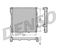 Radiatore DRM05116 DENSO per BMW X5
