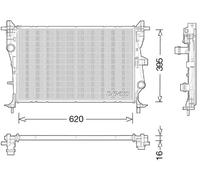 Radiatore, raffreddamento motore DENSO DRM06038