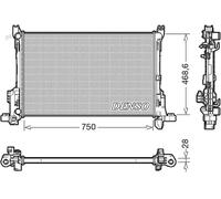 DENSO DRM09175 Radiatore motore