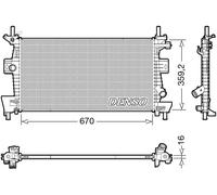 Denso Radiatore motore DRM10114 per Ford Focus III Turnier, Grand C-Max, C-Max II