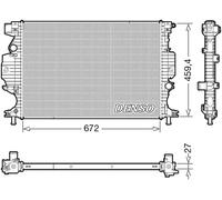 Radiatore DRM10120 DENSO per FORD MONDEO V Hatchback MONDEO V Turnier S-MAX