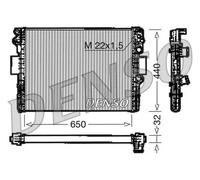 Radiatore DRM12005 DENSO per IVECO DAILY III Pianale piatto/Telaio
