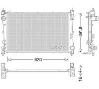 Radiatore, raffreddamento motore DENSO DRM13017