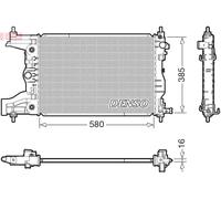 Radiatore DRM15016 DENSO per CHEVROLET CRUZE