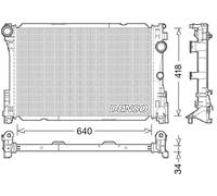 Radiatore DRM17049 DENSO per MERCEDES-BENZ SLK CLASSE C Coupé CLASSE E T-Model