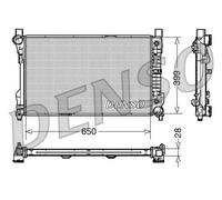 Denso Radiatore raffreddamento motore DRM17079 per Mercedes-Benz Classe C, CLK, SLK