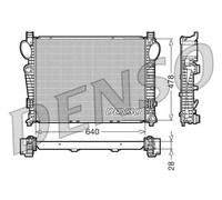 DENSO DRM17093 Radiatore motore
