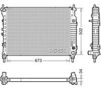 Denso Radiatore DRM20124 per Opel Antara / Chevrolet Captiva 2.2 TD Cambio Automatico