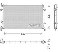 Radiatore DRM32043 DENSO per VW JETTA IV BEETLE BEETLE Cabriolet