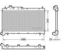 DENSO DRM36026 Radiatore motore