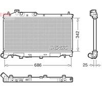 Radiatore DRM36027 DENSO per SUBARU FORESTER