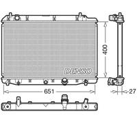 Radiatore DRM40036 DENSO per HONDA FR-V CR-V II