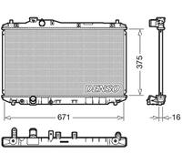 Radiatore DRM40037 DENSO per HONDA CIVIC IX CIVIC IX Tourer CIVIC IX Tre volumi